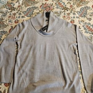 Vince Light Gray Cowl Neck Sweater